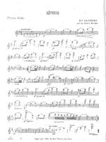 Rêverie. Flute Solo. Arranged by Gustav Saenger.